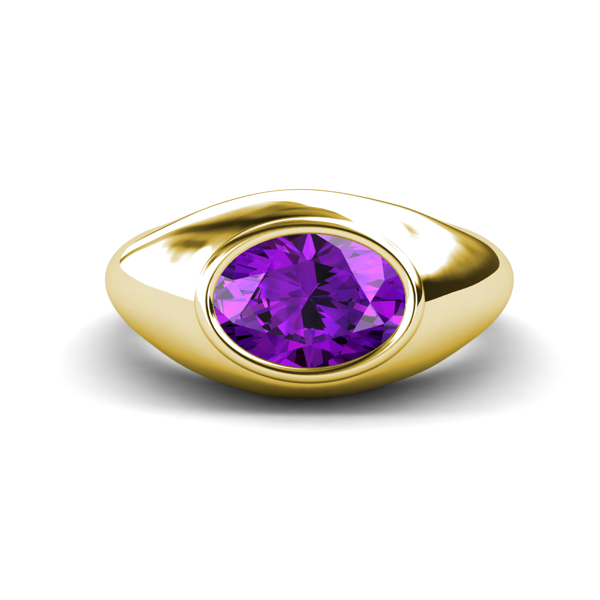 Dianne 2.00 ct Oval Shape Amethyst Women Solitaire Engagement Ring 